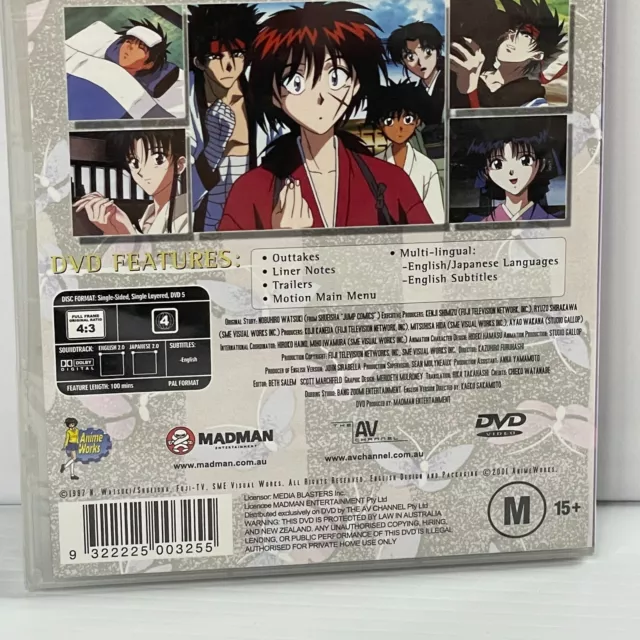 Rurouni Kenshin Tales Of The Meiji Vol 15  Firefly's Wish DVD - PAL Region 4 NEW 3