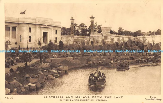 R174777 Australia and Malaya from the Lake. British Empire Exhibition. Wembley.