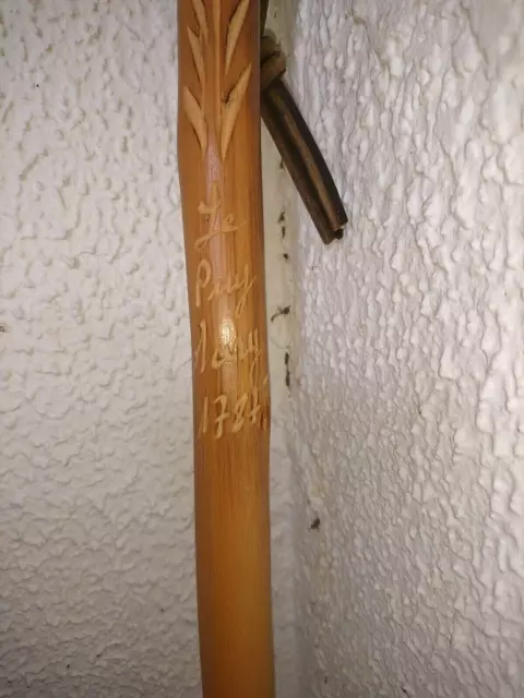 OLD MOUNTAIN WALKING CANE LE PUY MARY 1970 du CANTAL MASSIF CENTRAL ART