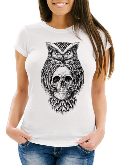 Neverless Damen Tank-Top Mit Totenkopf & Rosen – Racerback, Slim Fit, Aus Baumwolle