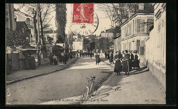 CPA Nogent-sur-Marne, Boulevard de la Marne 1906