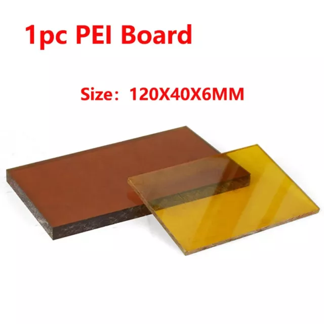 1piece 120*40*6MM Amber Color Ultem PEI Board Knife Handle DIY Making Materials