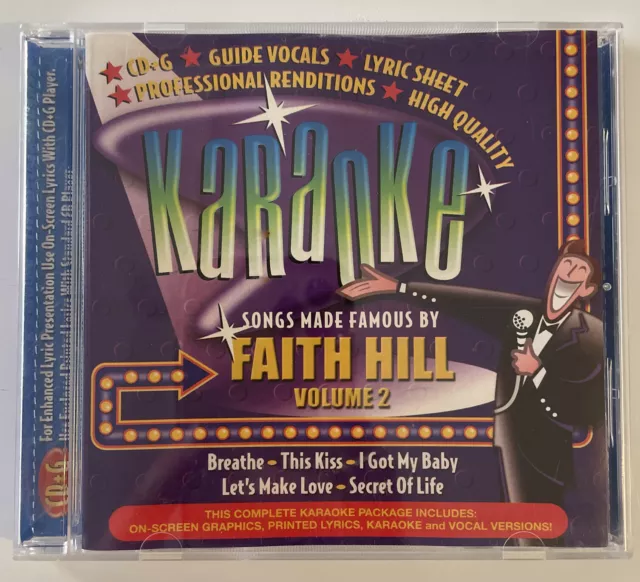 Faith Hill Volume 2 - Karaoke CD CD+G - Party Music & Vocal Entertainment