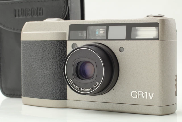 Video Read [Near MINT w/Case]  Ricoh GR1V Silver 35mm Film Camera From JAPAN