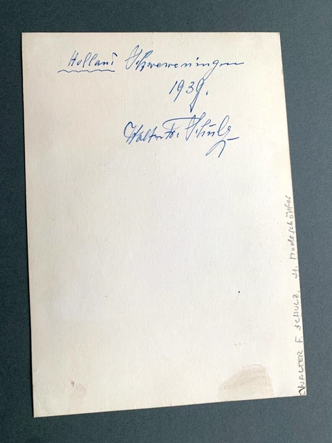 WALTER F. SCHULZ (†) 'Modeschöpfer' signed Foto 12x17 Autogramm selten!