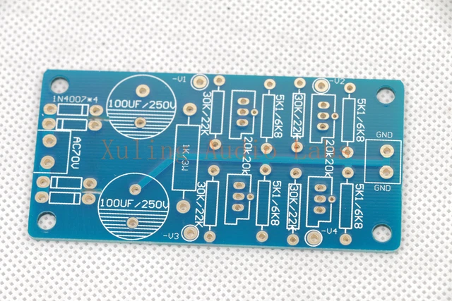1pc tube amp negative bias power supply bare DIY PCB 4 channel