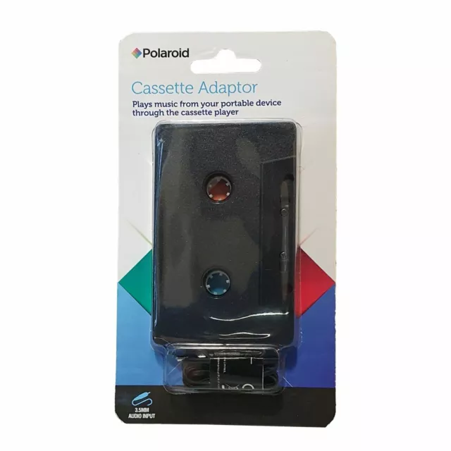 Polaroid - Cassette Adaptor To 3.5MM Jack Car Adaptor