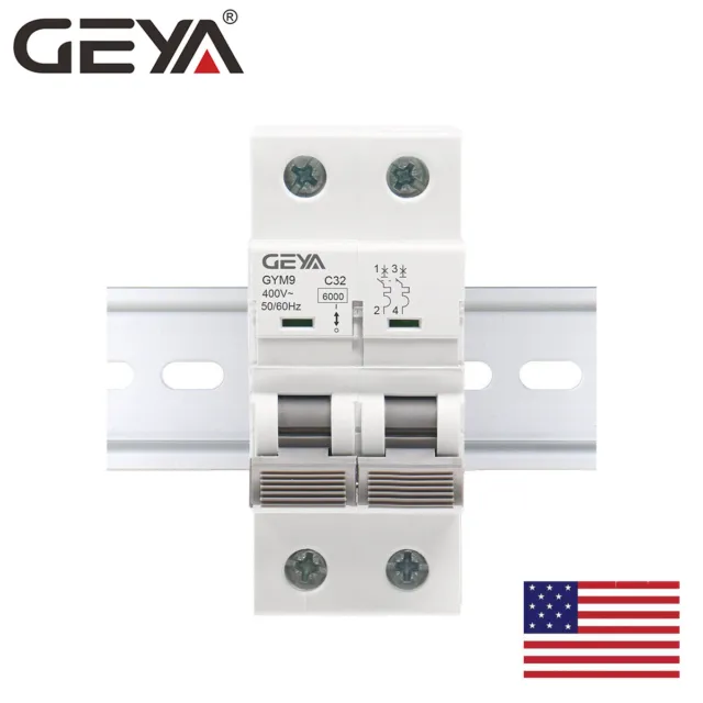 GEYA ACMCB 6kA Circuit Breaker 2P 6/10/16/25/32/40/50/63/80/100/125A Safe Switch