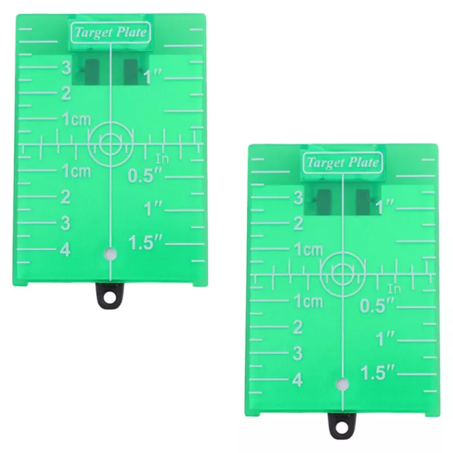 2 Pcs Laser Board Green Beam Level Target for Meter Magnetic Chuck Floor
