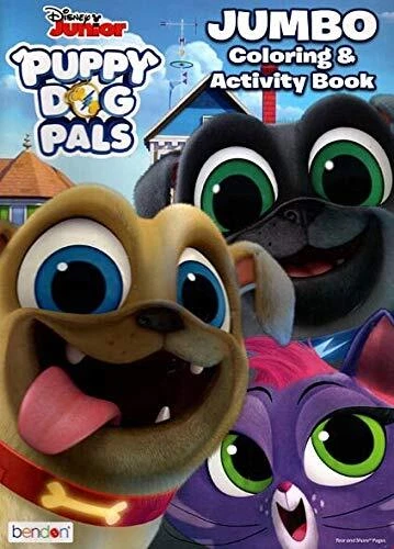 DISNEY JUNIOR - Jumbo Coloring & Activity Book - Puppy Dog Pals £33.97