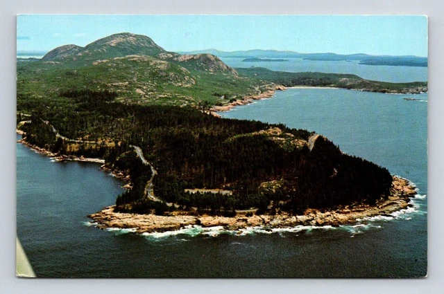 Ocean Drive Otter Point Thunder Hole Sand Beach Bar Harbor Maine ME Postcard UNP
