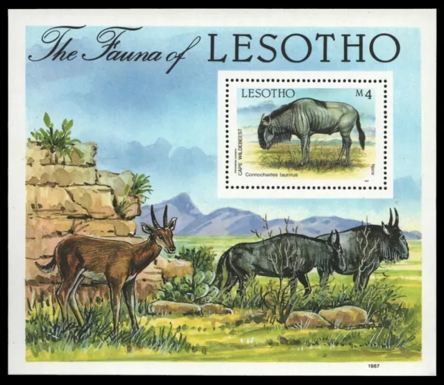 Lesotho 1987 - Mi-Nr. Block 42 ** - MNH - Wildtiere / Wild animals