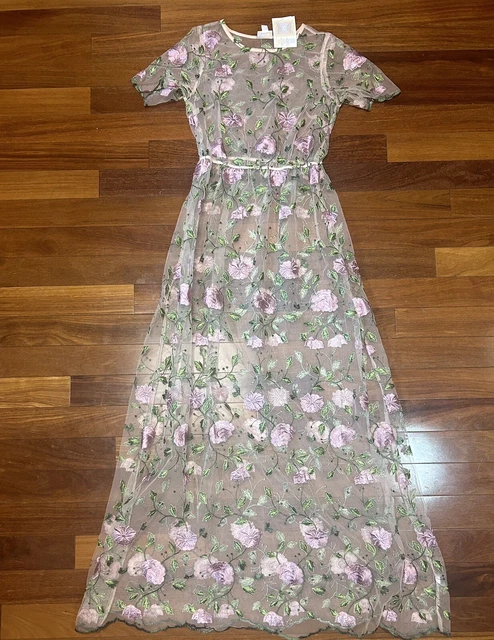 LULAROE DEANNE 2 II Overlay Dress Pink Embroidered Floral Flower Beauty 3XL  $44.28 - PicClick