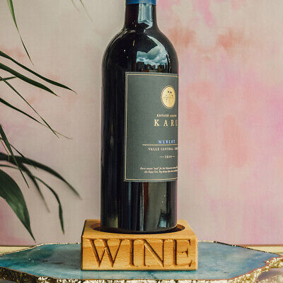 Soporte para botella de vino individual Culinary Concepts - haya