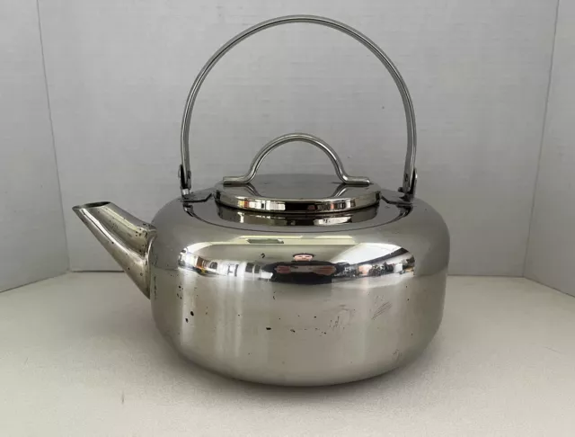 VTG MPS Magnalite Professional Stainless Steel Tea Kettle Pot Swiveling Handle