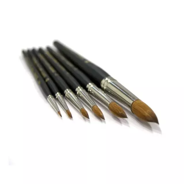 Winsor and Newton Series 7 Kolinsky sable brushes - miniature - short  handled
