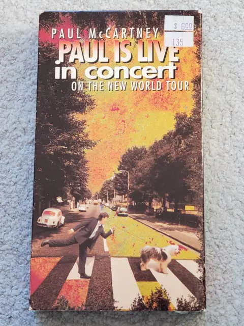 Paul Mccartney Paul Is Live Concert Vhs Video Cassette Tape 1993 0