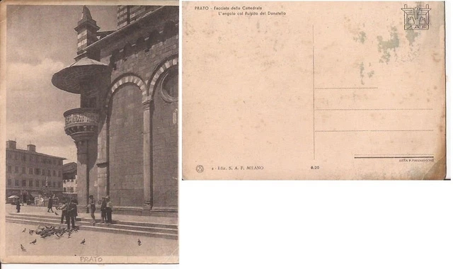 Mio 900 Cartolina Prato La Facciata Della Cattedrale