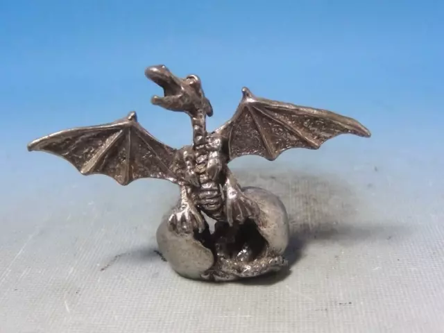 Pewter Dragon Hatchling Baby Figure Figurine Miniature Dungeons & Dragons D&D