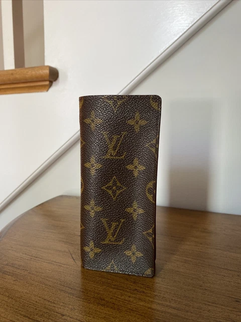 LOUIS VUITTON Monogram Canvas Leather Etui Lunette Simple Eyeglasses Case France