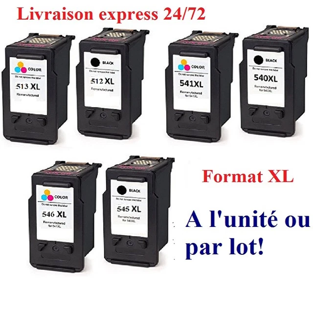Cartouches D'encre Compatibles Canon PG-512XL Et CL-513XL - Lot Haute Capacité - Garantie 2 Ans