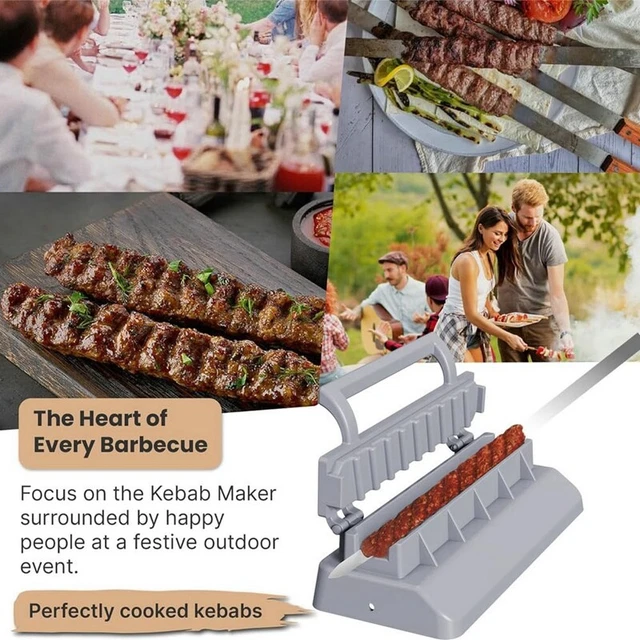 Machine à Brochettes Manuelle Pour Saucisses - Facile à Utiliser, Lavable Au Lave-vaisselle
