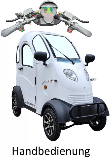 ElektroMobil ElektroAuto Vogel 4, Kleinwagen Seniorenmobil KabinenRoller 25km/h