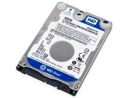 Disco duro interno HD HDD WESTERN DIGITAL WD 500GB 2,5" SATA 5400 RPM WD5000LPCX