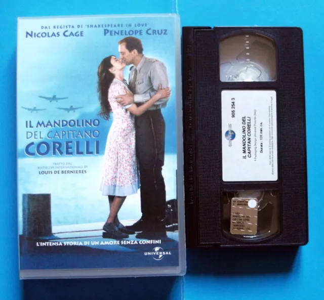 Vhs Il Mandolino Del Capitano Corelli (2001) Nicolas Cage -Universal-Ex Noleggio 2