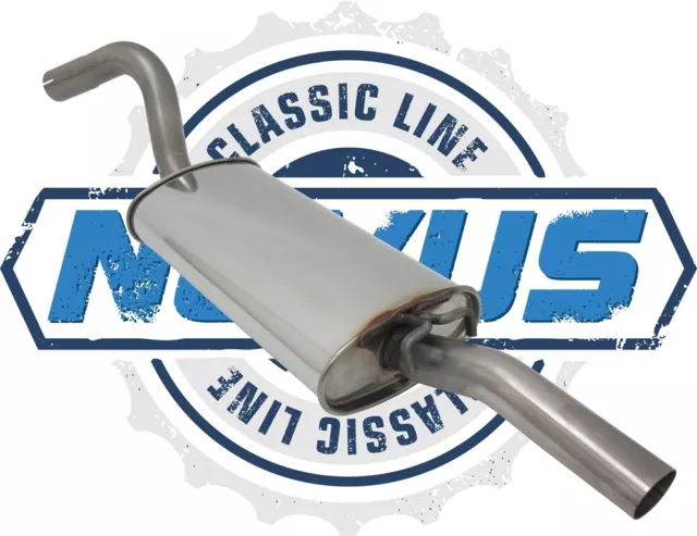 Novus Ligne Classique Acier Inoxydable Silencieux pour Audi 80