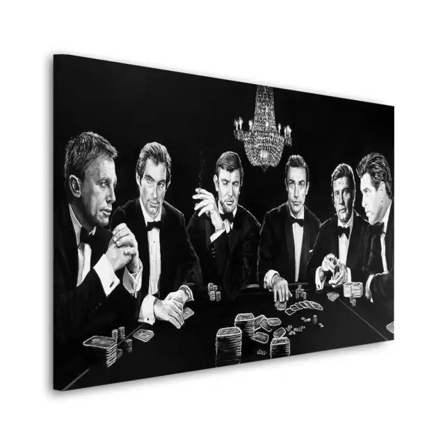 Wandbild Leinwand modern James Bond 007 Family Kunst Pop Art Filme & Serien