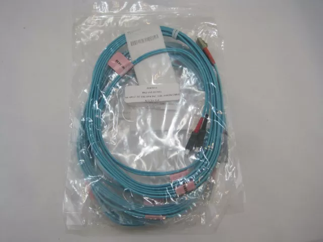 New Lot of 3 Corning VS 4M LC SC 10G DPX 2LBL Fiber Optic Patch Cable