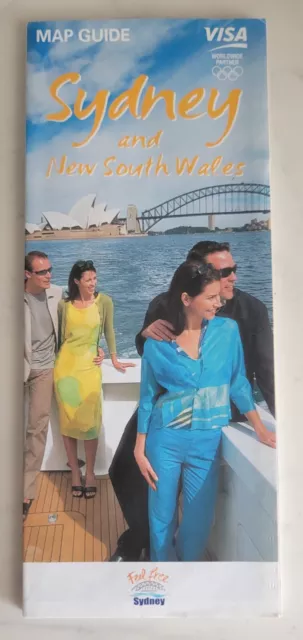 Vintage  NEW  Sydney  & New South Wales Australia Map Guide 2001