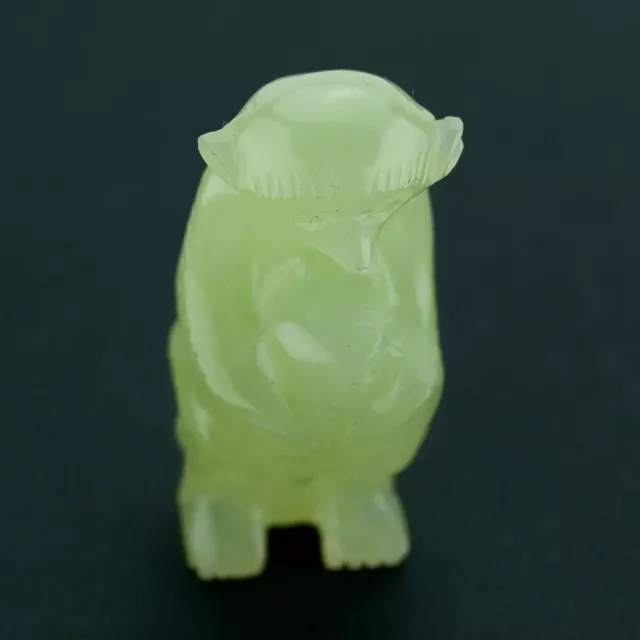 Nephrite Jade Hand Carved Mother and Baby Monkey Figurine