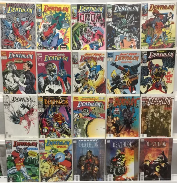 Marvel Comics Deathlok Comic Book Lot of 20 - Punisher, Doom, Ghost Rider