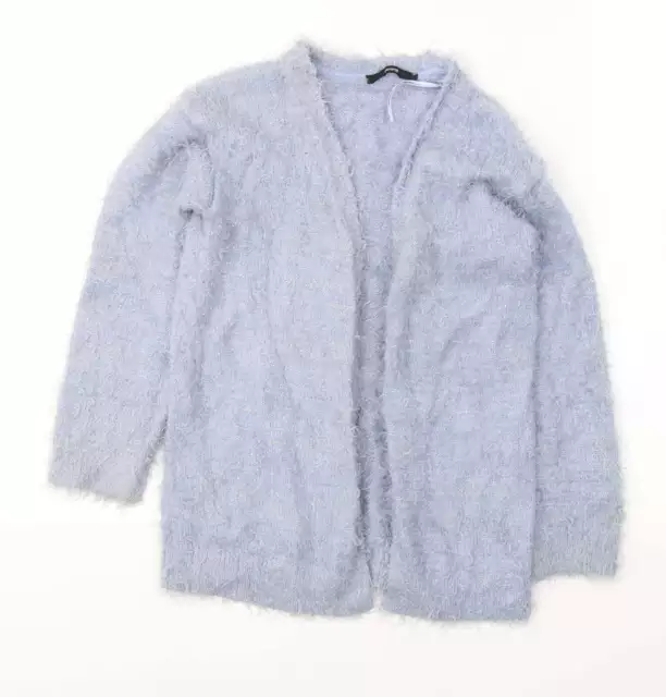 George Girls Blue V-Neck Polyamide Cardigan Jumper Size 6-7 Years