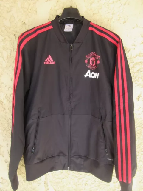 Veste MANCHESTER UNITED football collection training jacket ADIDAS AON noir S