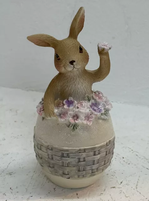 Clayre Eef Coniglio di Pasqua Decorazione Meno Lepre IN Un Guscio D'Uovo