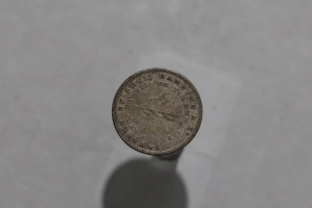 🧭 🇬🇧 1811 Silver UK GB 6 Pence Staffordshire Fazeley Merchant TokenB54 #K5522