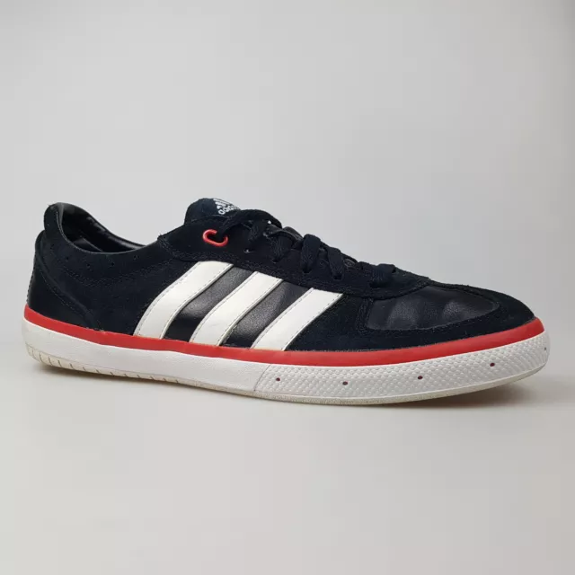 Men's ADIDAS Sz 10?? US Shoes Black White Red Low Leather | 3+ Extra 10% Off