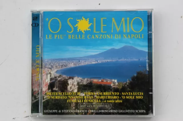 O SOLE MIO LE PIU' BELLE CANZONI DI NAPOLI -di STEFANO-GIGLI-CORELLI-SCHIPA-2 CD