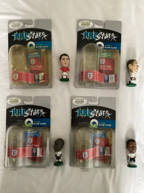 Corinthian Prostars bundle - England x4 with original packaging and cards
