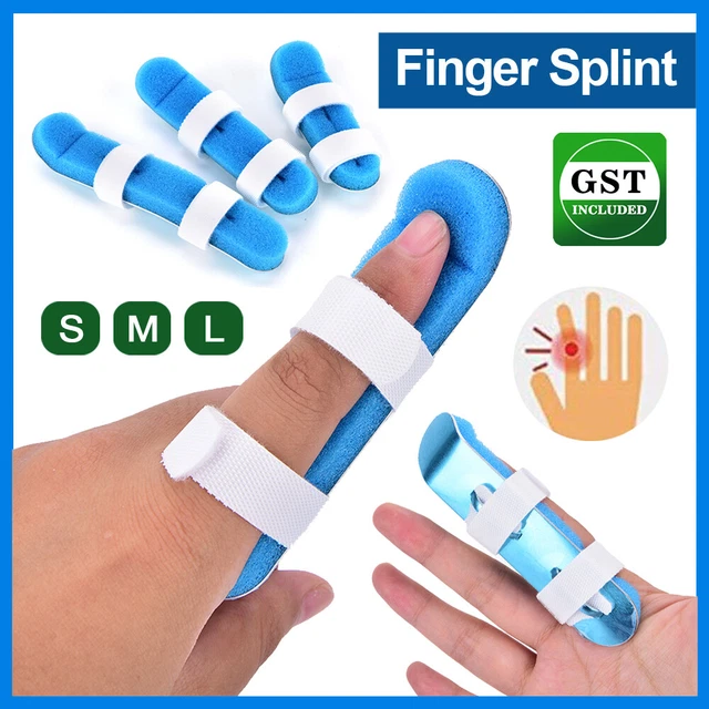 Pain Relief Aluminium Trigger Finger Splint Brace Mallet Support Adjustable Band