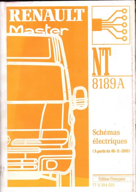 revue technique AUTOMOBILE RENAULT MASTER NT 8189A  shémas électrique