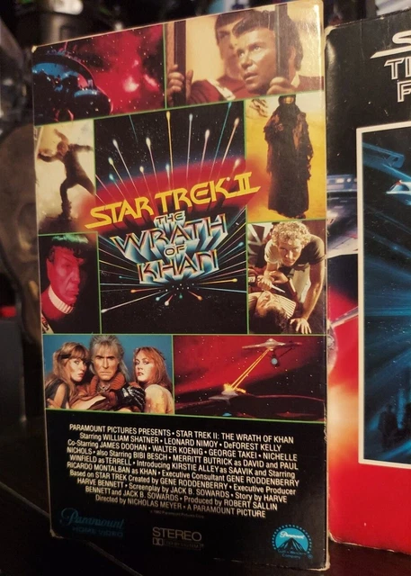 STAR TREK II & III Wrath of Khan VHS 1982 search for Spock Retro covers ...