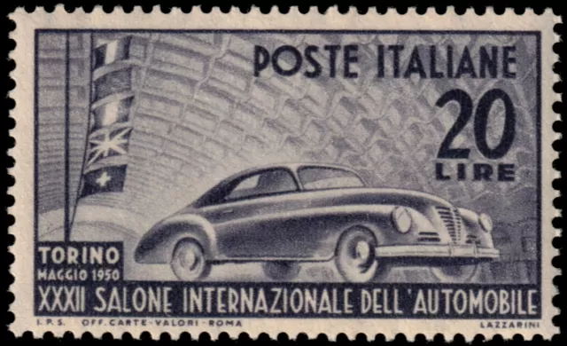 ✔️ Italy 1950 - International Auto Show In Turin - Sc. 531 Mnh **