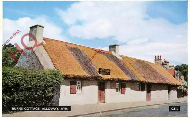 Picture Postcard; Ayr, Alloway, Burns Cottage