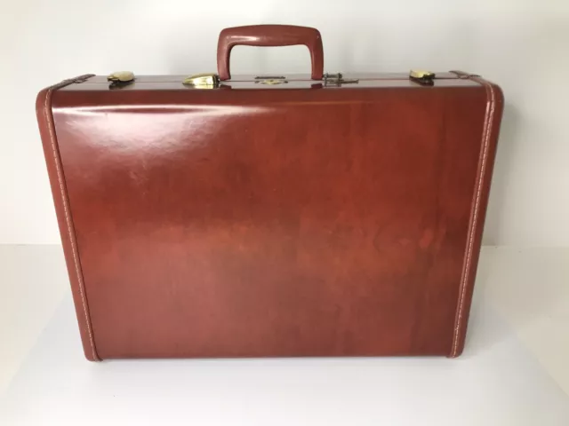 Vintage Samsonite Shwayder Bros 1950's Luggage 21” Brown Suitcase #4932