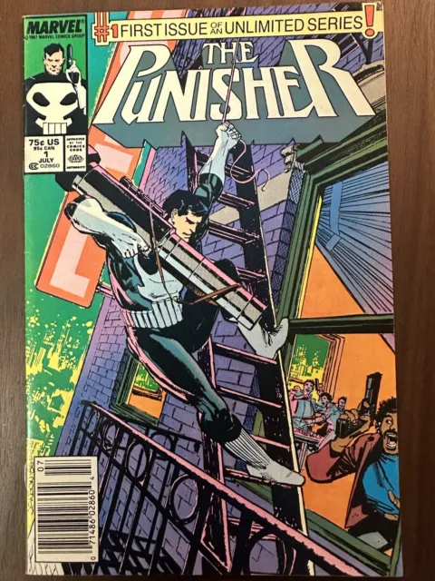The Punisher #1 FN/VF 1st Ongoing Solo Punisher Series (Marvel 1987)