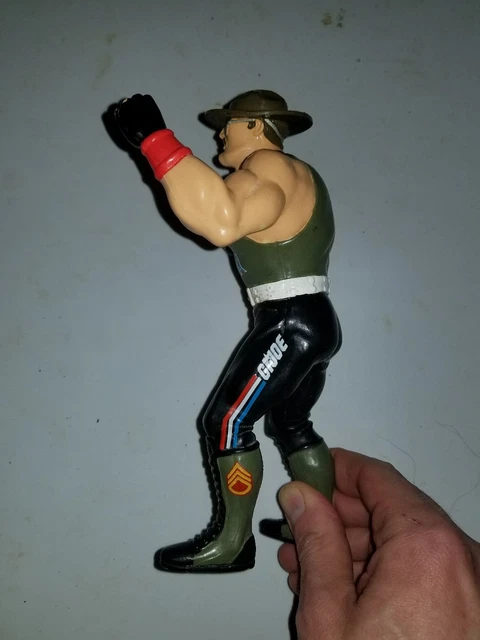 WWF LJN SGT SLAUGHTER Mailaway Rubber Wrestling Figure WWE Hasbro 1987 Rare READ 3